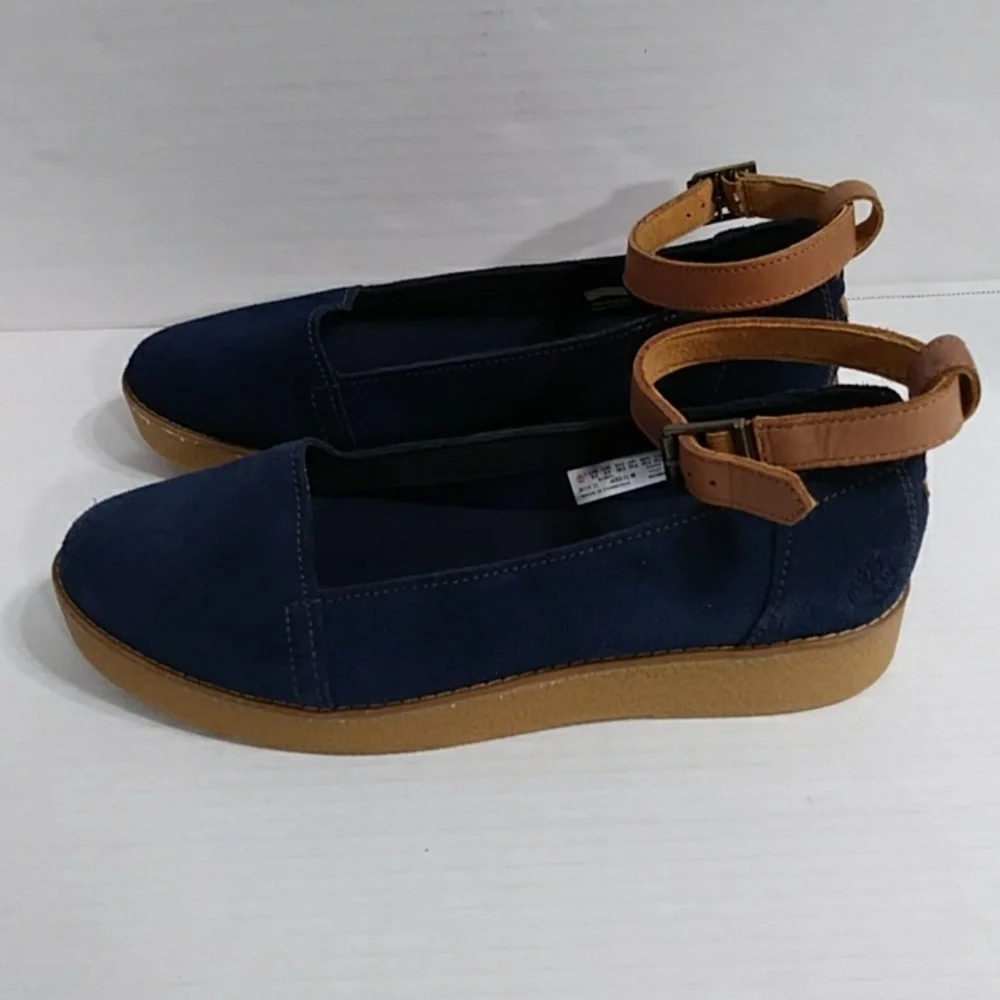 Timberland Paxton Hill Blue Suede Ankle Strap Sandals Size 8.5 *EUC* - Picture 5 of 11